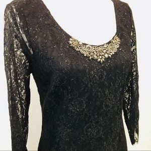 Long Sleeve Lace Cocktail Dress